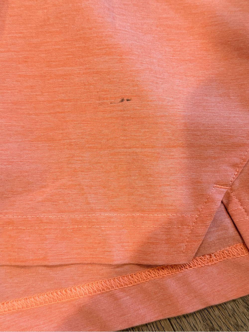 adidas Coral-Orange Running Shorts with Black Waistband - Picture 7 of 7